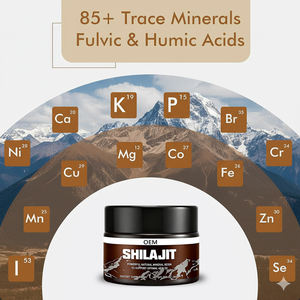 Fábrica de suplementos Shilajit de marca privada OEM/ODM con certificación GMP fórmula personalizada resina de Shilajit del Himalaya pura <span class=keywords><strong>Natural</strong></span> - Product Image 6