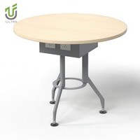 Table de conférence rectangulaire moderne IULTRA pour 8 personnes, en MDF, mobilier de bureau pour usage commercial et bureau à domicile