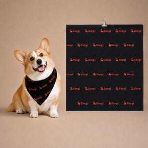 Bandana personnalisée pour chien, écharpe pour animal de compagnie en coton faite à la main, cadeau d'anniversaire mignon pour chiot, bavoir réglable pour chiens de petite, moyenne et grande taille - Product Image 1