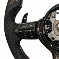 Volant entièrement noir en carbone pour BMW F01 F18 F20 F30 F36 F80 F82 X3 X5 E90 E92 E70 M3 M5