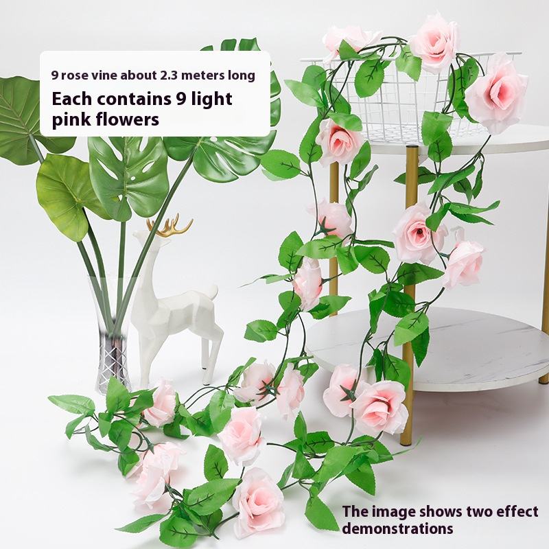 Each contains 9 light pink flowers