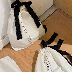 Bolsa de Tela de Algodón Promocional con Cordón, Bolsa de Regalo Personalizada con Impresión de Logotipo - Product Image 4
