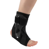 Attelle de cheville sportive réglable et durable en nylon et élasthanne avec sangle de maintien et protection professionnelle pour adultes unisexes