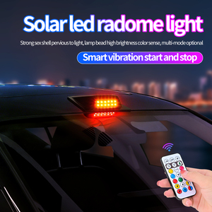 Feu de signalisation solaire <span class=keywords><strong>sans</strong></span> <span class=keywords><strong>fil</strong></span> - Lampe d'avertissement LED étanche pour camions, remorques et tous véhicules - Product Image 2