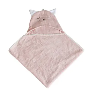 बेबी स्नान तौलिया बेबी हुड वाला तौलिया पशु डिजाइन कपास तौलिया
