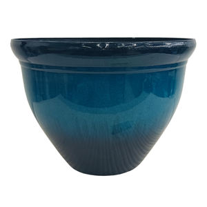 Оптовые глянцевые текстурированные кашпо под керамику, 20 дюймов, с дренажным отверстием, для дома и сада, для использования в помещении и на улице - Product Image 1