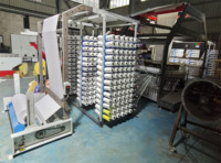 Système de tissage circulaire à grande vitesse et à économie d'énergie à 6 navettes pour la production de sacs tissés en PP et HDPE