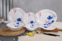 Vaisselle en verre opale Offre Spéciale ensemble de dîner bol lumière luxe Banquet maison service alimentaire sans BPA écologique