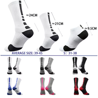 Chaussettes respirantes antidérapantes pour jeunes et adultes, personnalisables avec logo, impression numérique pour le basketball, le football et l'entraînement sportif