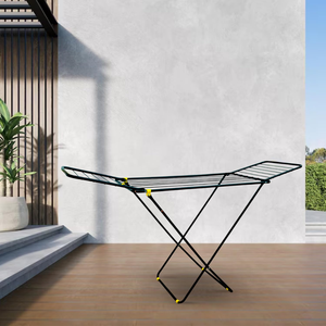 180cm Single Layer Foldable Wing <b>Clothes</b> Drying <b>Rack</b> X-Shaped Metal Laundry Airer Free Standing <b>Clothes</b> Horse OEM/ODM Supported - Product Image 5