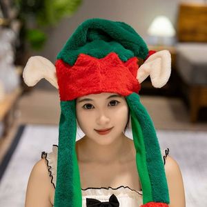 Nouveau Chapeau de Noël 2025 en Gros, Pas Cher, en Peluche Douce, avec Oreilles Mobiles (Airbag), Motifs Cerf, Père Noël, Grinch, Chapeau de Dessin Animé Mignon - Product Image 3