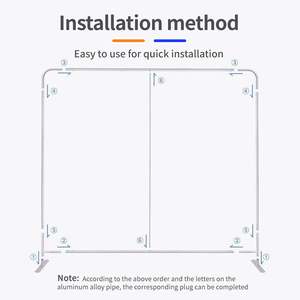 Stand de Exhibición Portátil Personalizado de 10 pies x 20 pies con Banner de Fondo de Tela Tensada Resistente a los Rayos UV y Duradero para Eventos - Product Image 4