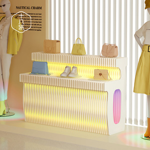 Estante de exhibición de <span class=keywords><strong>mesa</strong></span> de boda portátil plegable de cabina de papel para exposición, evento, tienda, vitrina para Boutique - Product Image 1