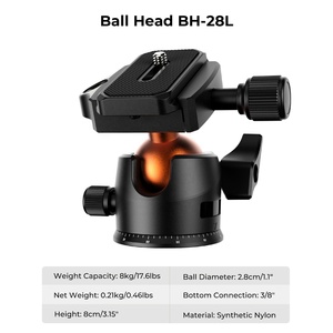 K234A0+BH-28L KF09.101V1 K&F <span class=keywords><strong>Concept</strong></span> Trépied pliable multifonctionnel léger, mini trépied de voyage portable, best-seller - Product Image 5