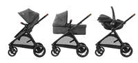 Maxi-Cosi Zelia S Trio - Système de voyage complet 3-en-1 de la naissance à environ 4 ans, poussette bébé portable