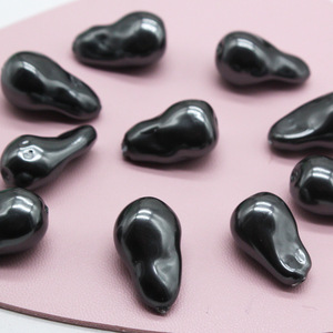 JC 13*22mm <span class=keywords><strong>5</strong></span> colores cuentas de perlas de concha de forma Irregular con agujero DIY fabricación de joyas perlas barrocas - Product Image 5