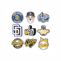 Хит продаж: оптовые бейсбольные шармы для обуви San Diego Padres, аксессуары для украшения спортивной обуви для болельщиков