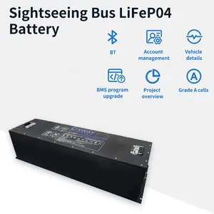 Batteries grade A 230ah phosphate de fer 72V voiturette de golf avec batterie au lithium tout-en-un onduleur et batterie au lithium