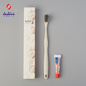 Hotel ecológico cepillo de dientes de paja de <span class=keywords><strong>trigo</strong></span> Manejar material desechables cepillo de dientes - Product Image 2