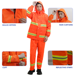 Traje Impermeable Reflectante para Ciclismo, para Hombre y <span class=keywords><strong>Mujer</strong></span>, Pantalones y Chaqueta Cortavientos, para Jardinería y Limpieza, con Protección Reforzada - Product Image 6