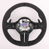 Volant de voiture en cuir en stock pour BMW F30 F10 F15 F36 F20 F22 F25 F32 M3 M5 E46 E60 E70 E90 E91 M Volant sport