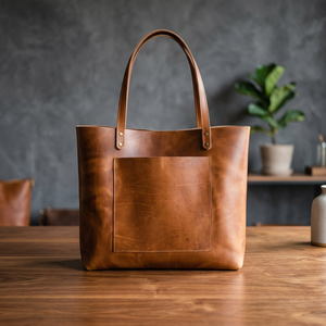 Sac à main pour femme 100% cuir véritable résistant à l'eau, logo brodé, fermeture éclair, doublure en PVC, couleur unie, chaînes, style vintage, plage - Product Image 2
