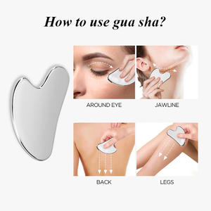 304 medicale in acciaio inox Gua Sha strumento di massaggio facciale resina metallo rullo per stringere la cura della pelle in acciaio inox strumento - Product Image 5