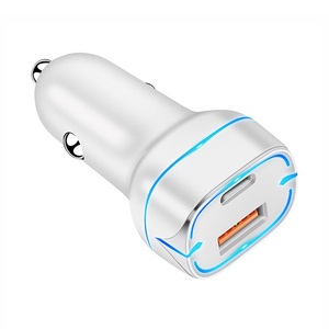 Mini <span class=keywords><strong>chargeur</strong></span> de voiture universel Usb c type-c <span class=keywords><strong>double</strong></span> port <span class=keywords><strong>Chargeur</strong></span> rapide de voiture 2 ports Adaptateur de <span class=keywords><strong>chargeur</strong></span> Usb pour <span class=keywords><strong>Iphone</strong></span> - Product Image 6