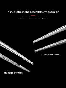 คีมผ่าตัดพลาสติกทางการแพทย์ คีมจับเนื้อเยื่อ คีมจักษุ คีมไมโคร คีมผ่าตัดตาสองชั้น คีมหยัก - Product Image 4