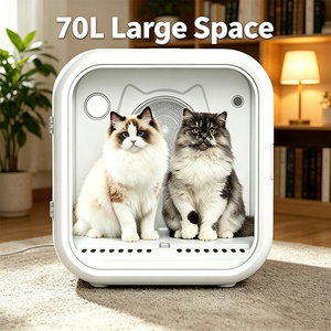 Séchoir de cage commercial silencieux EUR PET 70L de type carré à grand volume d'air pour chiens et chats - Product Image 1