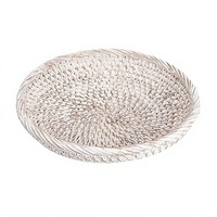 Handgeweven klassieke rotan opbergbak, geweven mand voor beddengoed, fruit en snacks, voor keuken, salontafel, huishoudelijke organizer, multifunctioneel