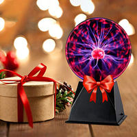 OUYA Lampada Notturna Creativa a Forma di Globo, Sfera al Plasma Creativa, Regalo Sorprendente, Lampada al Plasma con Ricarica USB