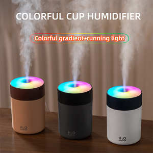 Chất Lượng Cao Phòng USB Mát Mẻ Mist Độ Ẩm Không Khí Mini 300Ml H2O Phun Đầy Màu Sắc Cup Xe Độ Ẩm Siêu Âm Hương Thơm Khuếch Tán - Product Image 2
