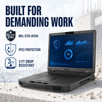 Nueva Laptop Robusta Profesional Getac S510, Intel Core Ultra, Pantalla FHD de 15.6 Pulgadas, Windows 11 Pro, 12 Núcleos, Garantía de 3 Años para la Industria Automotriz
