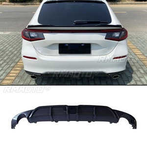 <b>For</b> Honda Civic 11th gen Hatchback 2021-2024 <b>Car</b> Rear Bumper Lip Splitter Double Outlet <b>Diffuser</b> Body Kit Bumper Protector - Product Image 2