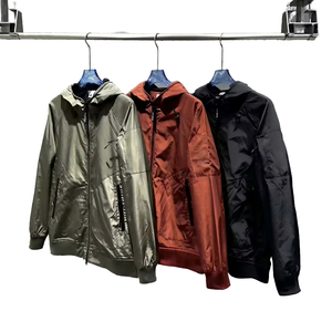Autumn Winter Casual Stand Collar Solid Regular Windproof Fleece <b>Jacket</b> Zipper Unisex OEM Service Hooded Wholesale Worsted - Product Image 1