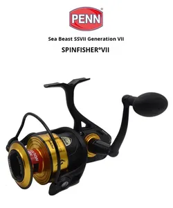 Mulinello <span class=keywords><strong>da</strong></span> Spinning Americano Penn SSVII Settima Generazione Resistente all'Acqua Salata per Lanci Lunghi Tutto in Metallo con Piastra in Ferro per Pesca in Mare - Product Image 6