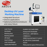 Máquina de Marcado Láser UV de Escritorio ARGUS CNC de Alta Productividad con Certificación CE ISO para Grabado de Piedras Preciosas y Lapidaria