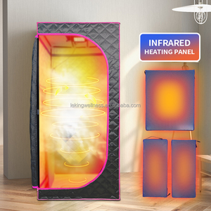 Carpa de Sauna infrarroja de carbono plegable portátil para una persona, diseño moderno para dormitorio, apartamento, sala de estar, almacén eléctrico - Product Image 4