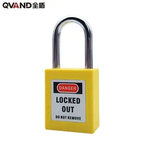 QVAND kunci pengaman 38mm gembok merah kunci tag keluar Cina lockout perangkat loto otha penanda isolasi