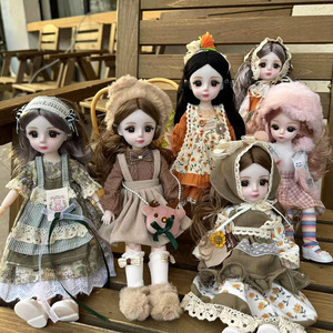 Conjunto de Ropa de Tela Gótica de Alta Gama para Muñeca de 30 cm, Estilo Constant Tide Confused, Vestido para Muñeca Princesa - Product Image 1