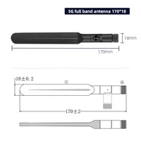 Antenne externe pleine bande 5g / 4G / LTE module GSM / GPRS / wifi / Nb à gain élevé avec antenne à tige en caoutchouc pliée