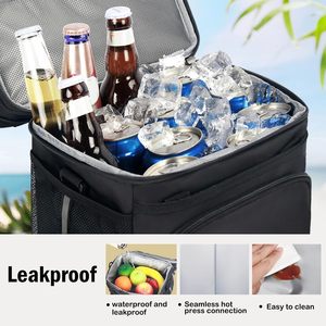Grand sac isotherme à double couche Oxford pour le déjeuner, le pique-nique, le camping, le sac à dos pour canettes de bière - Durable et imperméable - Product Image 6
