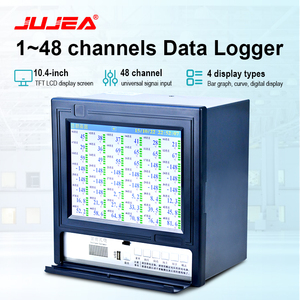 Multi-Channel USB Temperature And Humidity Data Logger Bar Graph Curve Paperless <strong>Recorder</strong> Alarm Output - Product Image 2