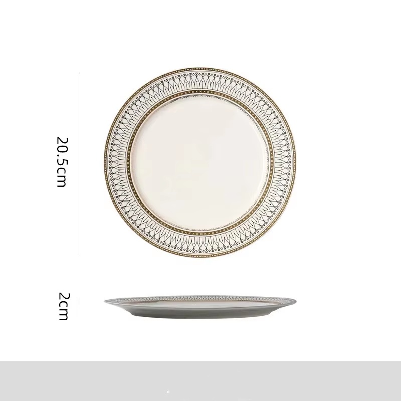Plato blanco de 8''