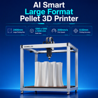 Imprimante 3D à granulés grand format intelligente IA, taille d'impression 2400 mm, machine de fabrication de filament fusionné pour usage industriel