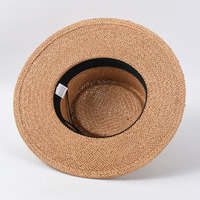 Vente en gros de chapeaux de paille pour femmes été surdimensionné soleil naturel herbe seau pliable Panama personnalisé OEM canotier de luxe personnalisé