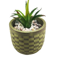 Vente flash - Pot de fleurs rond en ciment de style rétro unique, décoration d'intérieur et d'extérieur, pots de plantes pour orchidées de haute qualité