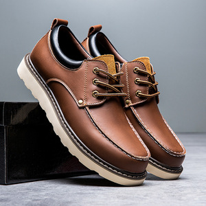 Zapatos de trabajo estilo retro, zapatos para hombre de talla grande acolchados y ensanchados, zapatos para escalada al aire libre y estilo casual para caminar. - Product Image 4