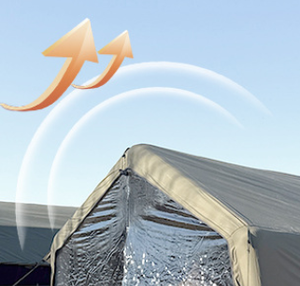 Tente de camping familiale grande taille pour l'extérieur, 8+8 places, avec cloison gonflable, imperméable, en tissu Oxford, pour toutes les saisons - Product Image 3